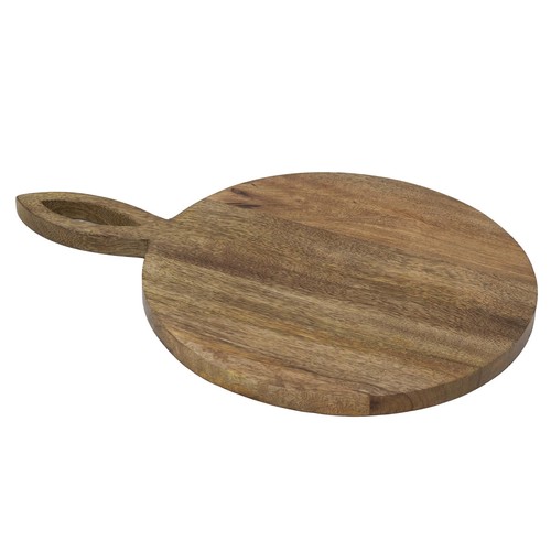 27cm round mango wood chopping - mango,