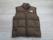 The North Face Mens Nuptse 1 Vest Gilet Goose Down 700 Fill M Brown Body Warmer