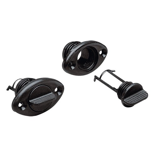 Oval boat transom drain - , socket