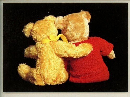 Teddy bear chrome - teddy, postcard