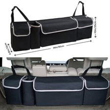 Car Trunk Organizer Oxford Seat Storage Bag 4 Pockets Car Interior Accessories