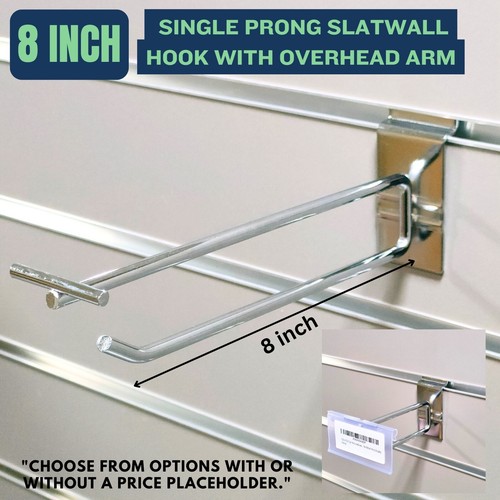 Inch single prong slatwall - 8-inch,