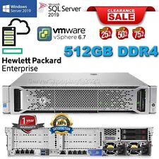 HP ProLiant DL380 Gen9 LOT 28-Core E5-2697v3 512GB DDR4- 9.6TB SAS 10K 960GB SSD