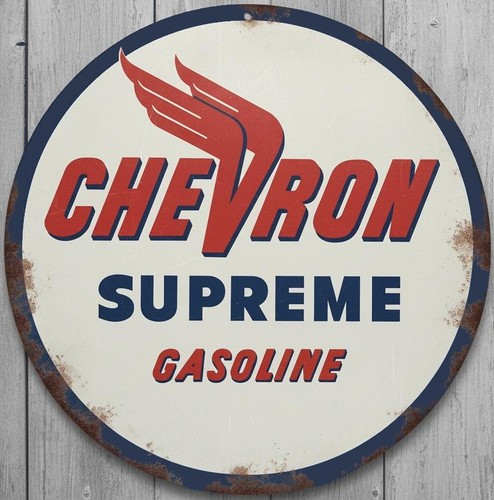 Chevron supreme gasoline - supreme, 8"