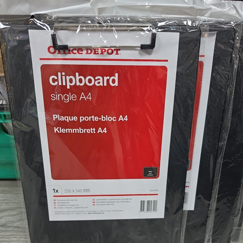 Job lot 60x black - black, clipboards