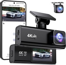 NEW V32 4K+1080p 170° Wide Angle G-Sensor Wi-Fi Car Dash Camera In Black - Z03