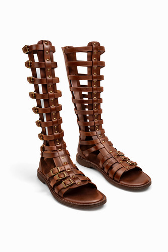 Men brown roman gladiator - men's,