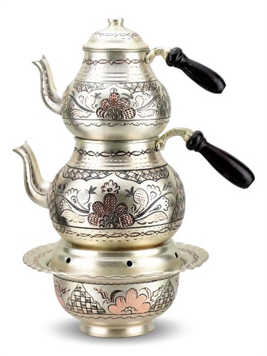 Turkish copper teapot tea - turkish,
