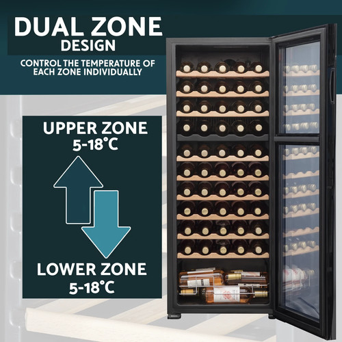 Bottle dual zone - dual, wine