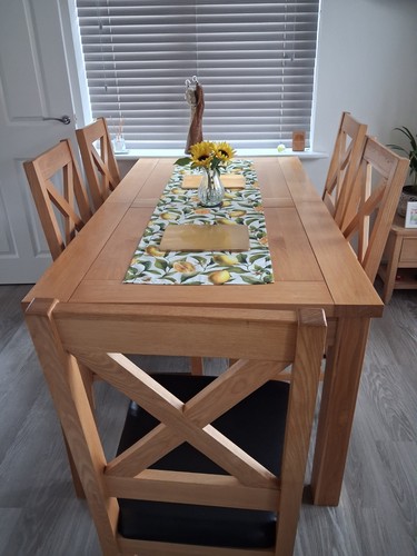 Wood oak rectangular dining - wood,
