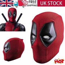 Halloween Carnival Cosplay Deadpool Costume Mask Superhero Cosplay Knitted UK