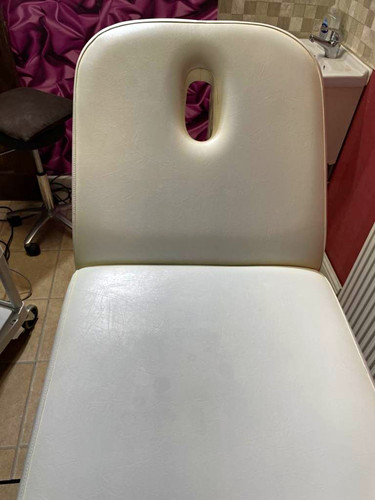 White massage table - table, with