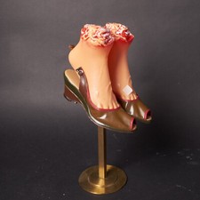 1950s Colored Wedges Peep Toe
