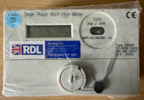 Single phase watt hour - phase,