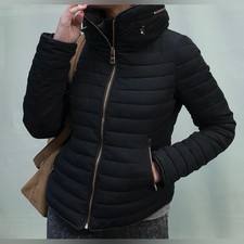 Zara Women's Black Puffer Coat