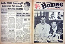 Antique Old Print Boxing 1966 Pritchett Rudkin Parra Jacobs Enifer Ledoux 20th