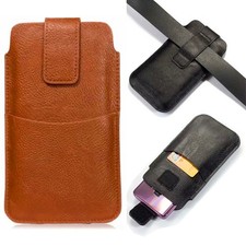 Quality Luxury Leather Pull Tab Flip Pouch Sleeve Phone Case Cover
