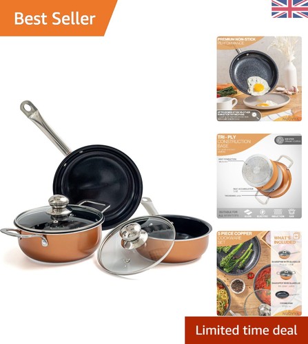 Piece copper cookware - 5-piece,