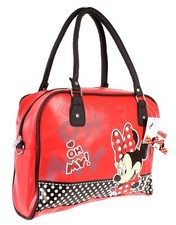 Disney Minnie Mouse Bag Red Faux Leather Handbag Bowling Official NEW