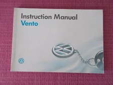 (1994 PRINT) VW VENTO / VOLKSWAGEN VENTO OWNERS MANUAL - HANDBOOK INCLUDING VR6