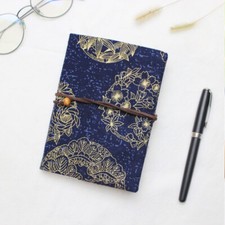 1x Retro Style Handmade Fabric Book Covers Notebook A5 Handbook Book Cover Chic