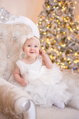 Bianca baby christening flower - bianca,