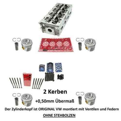 Cylinder head piston set - head,