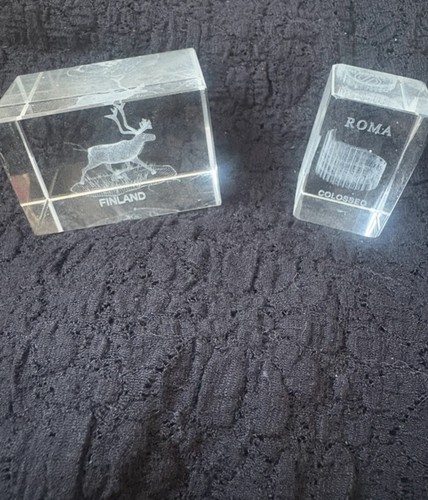 Laser etched crystal - 3d,