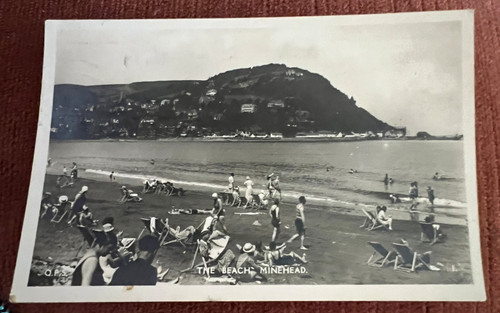 Antique postcard minehead - postcard,