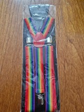 Mens Braces Heavy Duty Adjustable Elastic Y Shape Suspenders Strong Metal Clips