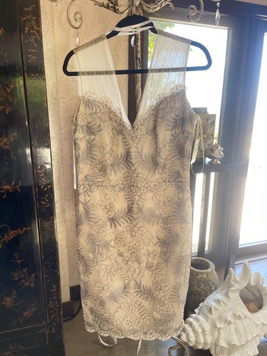 New tadashi shoji silver - new,