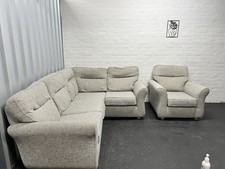 Andrew Martin Grey Corner Sofa