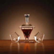 Diamond decanter with stand - decanter,