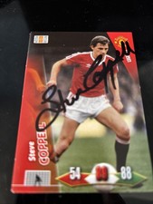 MATCH ATTAX STEVE COPPELL MANCHESTER UNITED SIGNED