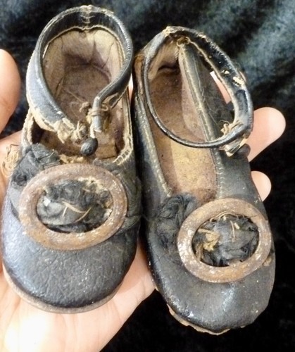 100mm old shoes for antique - old,
