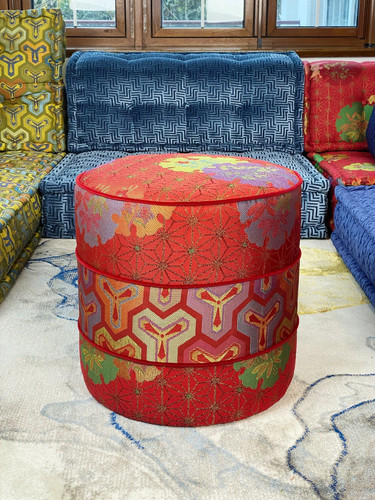 Bespoke upholstered ottoman - upholstered,