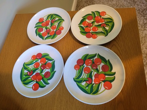 Set vintage retro cherry - set, of