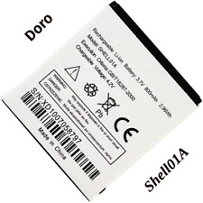 NEW Doro SHELL01A Battery For 605 610 611 612 632 622 520X 409 410 800mAh