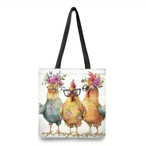 Stylish chickens tote bag - tote,
