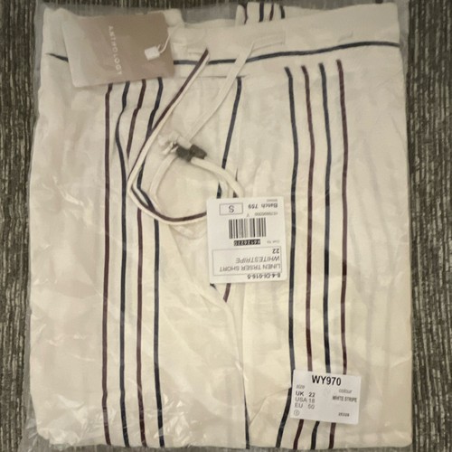 Ladies whitestripe linen - ladies,