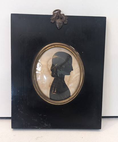 Antique silhouette portrait - antique,