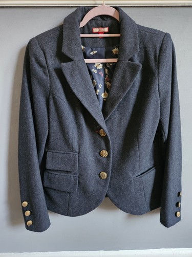 Joe brown size navy blazer - brown, 12