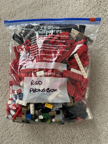 Lego red london telephone - lego, box