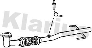 Exhaust pipe front fits - pipe, opel