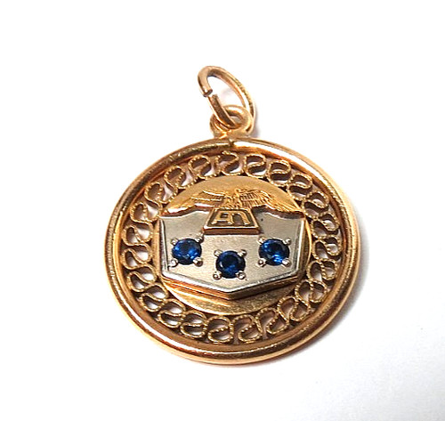 Vtg gold filled scottish rite - gold,