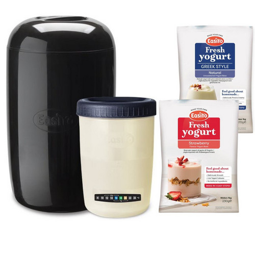Easiyo yoghurt maker black 1kg - easiyo,