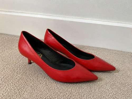 Zara genuine leather red - genuine,