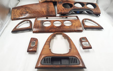 EARLY WOOD SET JAGUAR XK8 X100 VENEER DASH PANEL RHD CAPPING WALNUT TRIM GAUGE