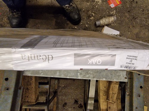 New oak door for - new,