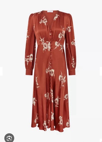 Millie ghost dress satin - ghost,